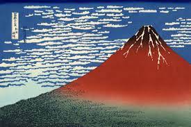 Gafu Kaisei, Red Fuji, by Katsushika Hokusai