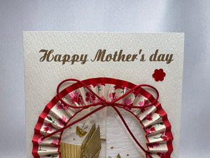 Handmade Greeting Card "Red Ring"(Mother's Day)