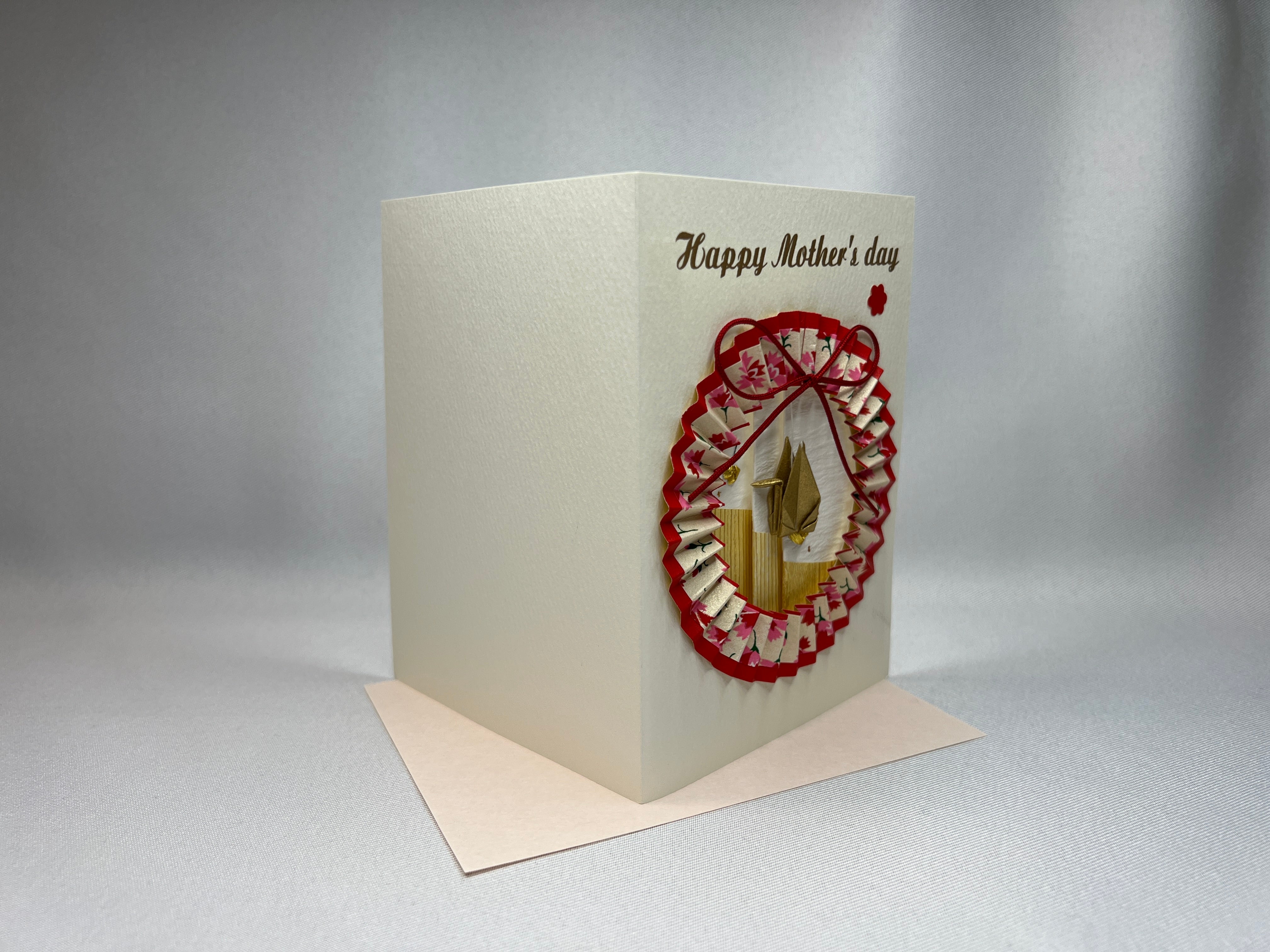 Handmade Greeting Card "Red Ring"(Mother's Day)