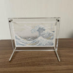 Load image into Gallery viewer, Compact Real Wood block Print / Great Wave
