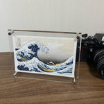 Load image into Gallery viewer, Compact Real Wood block Print / Great Wave
