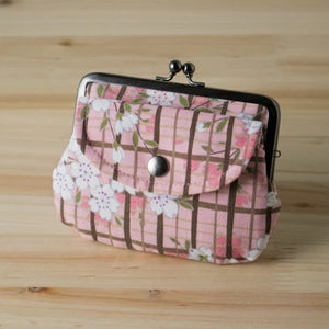 Sakura (Cherry Blossom) Lattice Double Coin Purse