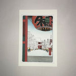 Load image into Gallery viewer, Woodblock Print Post Card (Kinryuzan Temple Asakusa Kaminarimon)
