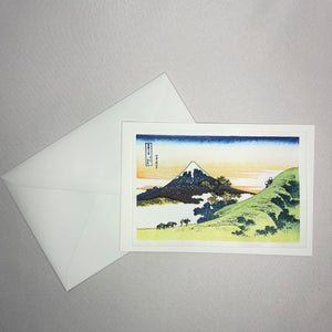 Woodblock Print Post Card (Inume Pass)