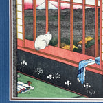 Load image into Gallery viewer, Small Framed Woodblock Print (Asakusa Ricefields and Torinoichi Festival)
