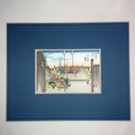 Load image into Gallery viewer, Small Framed Woodblock Print (Nihonbashi / Early Morning)
