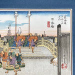 Load image into Gallery viewer, Small Framed Woodblock Print (Nihonbashi / Early Morning)
