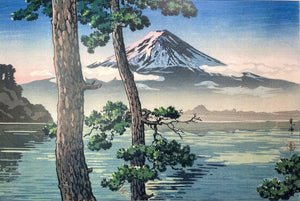 Lake Kawaguchi (Machine Print)