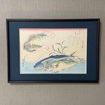 Load image into Gallery viewer, Aji Fish with Kurumaebi Shrimp (Machine Print)
