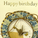 Load image into Gallery viewer, Handmade Greeting Card &quot;Light Blue Ring (Happy Birthday)&quot;
