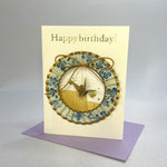Load image into Gallery viewer, Handmade Greeting Card &quot;Light Blue Ring (Happy Birthday)&quot;
