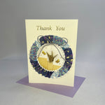 Load image into Gallery viewer, Handmade Greeting Card &quot;Blue Ring (Thank you)&quot;
