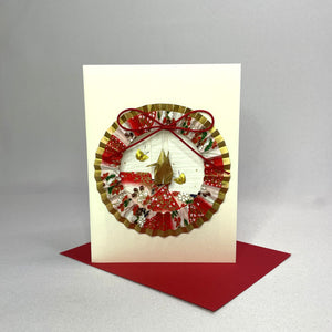 Handmade Greeting Card "Red Ring"