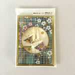 Load image into Gallery viewer, Handmade Greeting Card &quot;Crane &amp; Flower&quot;
