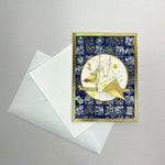 Load image into Gallery viewer, Handmade Greeting Card &quot;Crane &amp; Traditional Design&quot;
