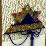 Load image into Gallery viewer, Handmade Greeting Card &quot;Traditional Helmet / Blue&quot;
