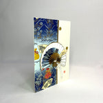 Load image into Gallery viewer, Handmade Greeting Card &quot;Traditional Fan / Blue&quot;
