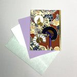 Load image into Gallery viewer, Handmade Greeting Card &quot;Crane &amp; Fan / Brawn&quot;
