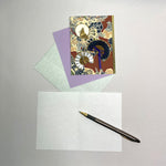 Load image into Gallery viewer, Handmade Greeting Card &quot;Crane &amp; Fan / Brawn&quot;

