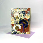 Load image into Gallery viewer, Handmade Greeting Card &quot;Crane &amp; Fan / Brawn&quot;
