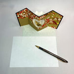 Load image into Gallery viewer, Handmade Greeting Card &quot;Red Crane Folding Screen&quot;
