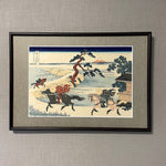 Load image into Gallery viewer, Barrier Town on the Sumida River (Woodblock Print)
