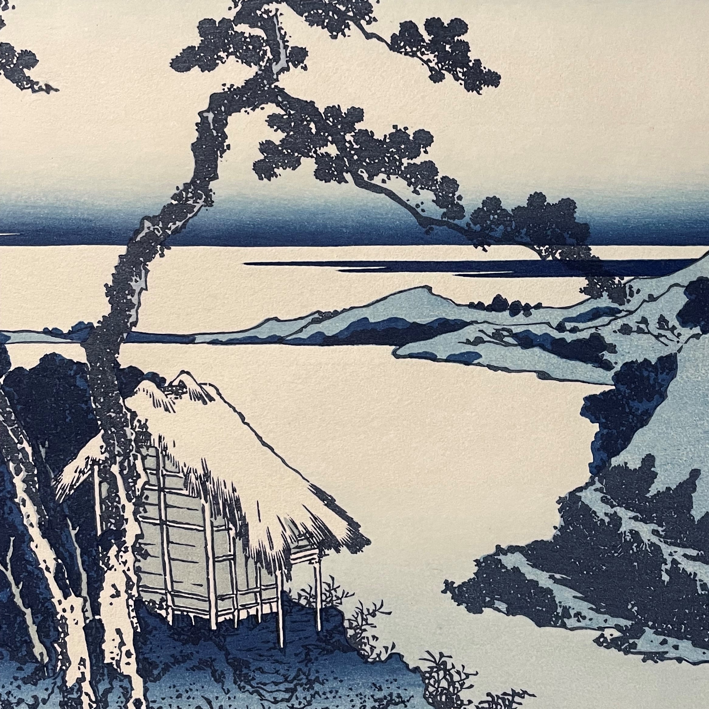 Lake Suwa in Shinano Province (Woodblock Print)