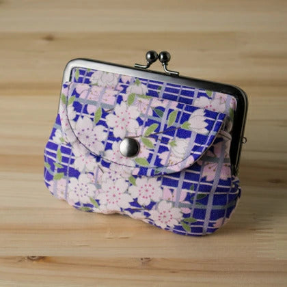 Sakura (Cherry Blossom) Lattice Double Coin Purse