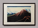 Load image into Gallery viewer, &quot;Thunderstorm Beneath the Summit&quot;  (black Fuji)  (Printed by  Matsuzaki)
